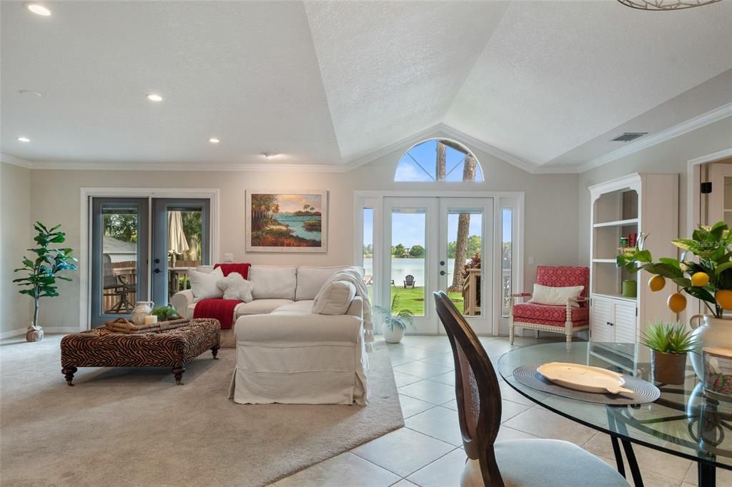 Interior, Living room, Recessed Lighting