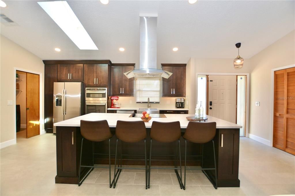 Interior, Kitchen, Pendant Lights, Recessed Lighting, Stainless Steel Appliances