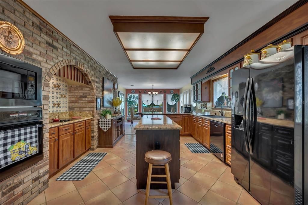Interior, Kitchen, Stone Walls
