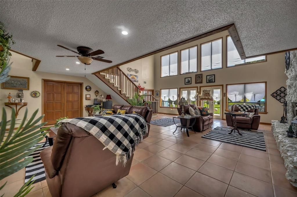 Interior, Living room, Recessed Lighting
