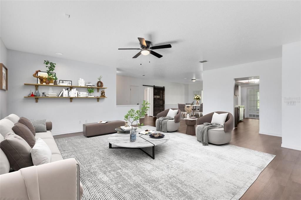 Dining room, Interior, Living room, Wood Texture Flooring