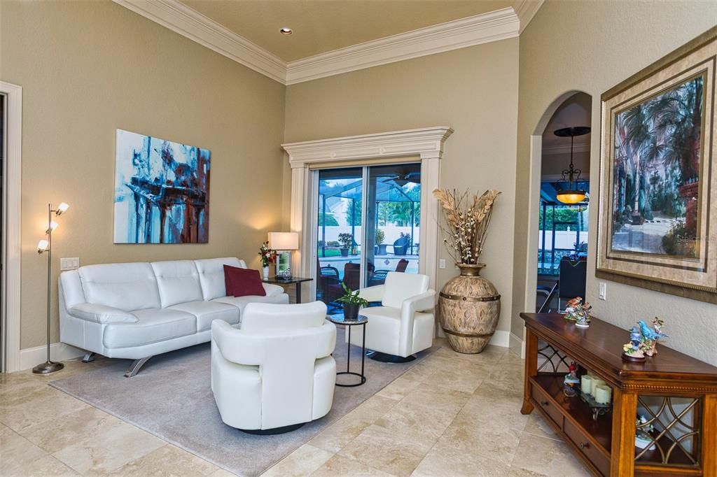 Interior, Living room, Recessed Lighting