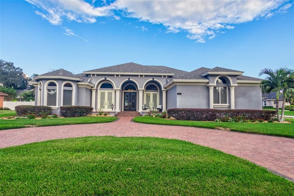 Backyard, Exterior, Facade, Mediterranean
