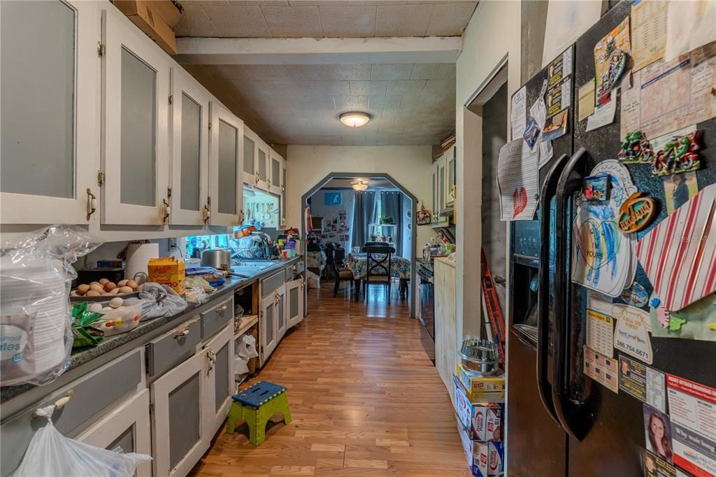 Interior, Kitchen, Wood Texture Flooring