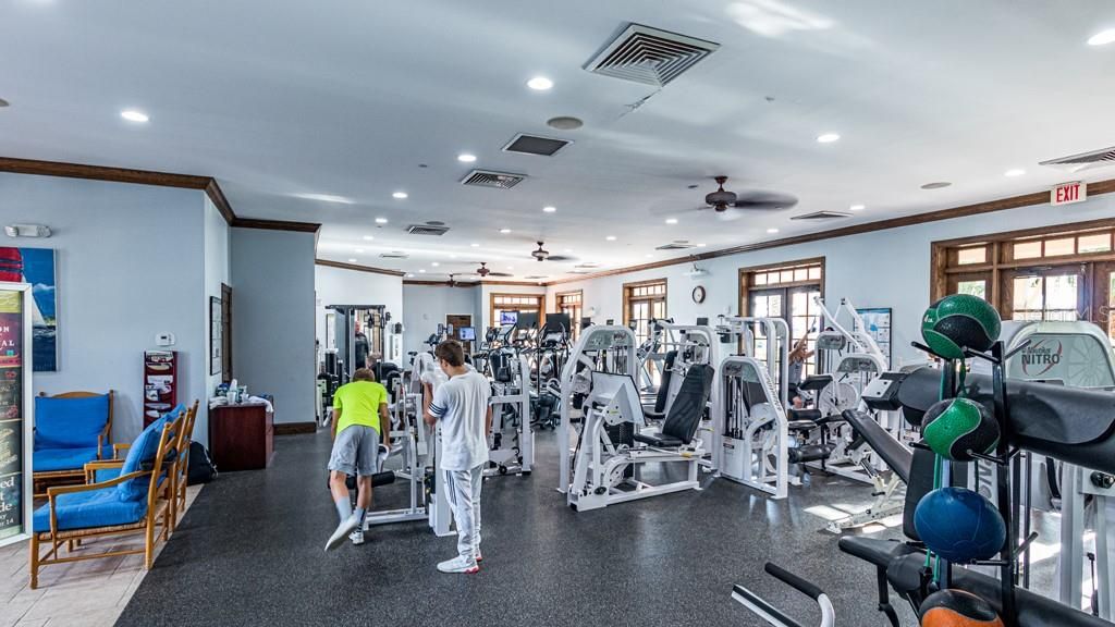 Fitness Equipment, Gym, Interior, Recessed Lighting