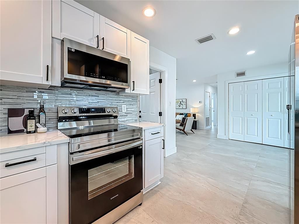 Interior, Kitchen, Recessed Lighting, Stainless Steel Appliances