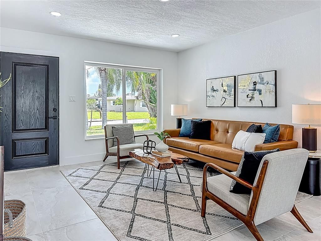 Interior, Living room, Recessed Lighting