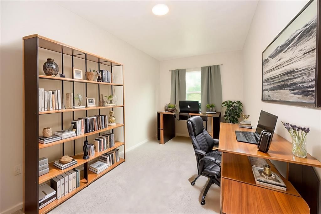 Home Office, Interior, Recessed Lighting
