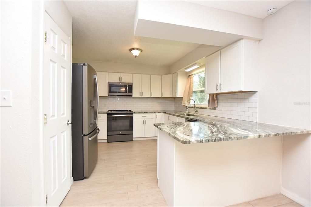 Interior, Kitchen, Wood Texture Flooring