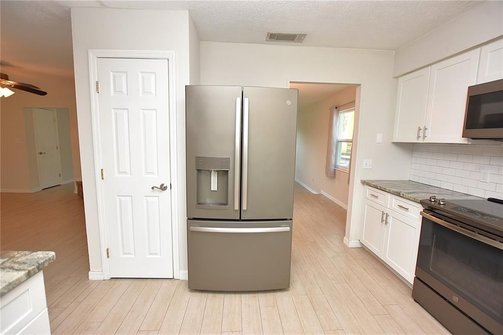 Interior, Kitchen, Wood Texture Flooring