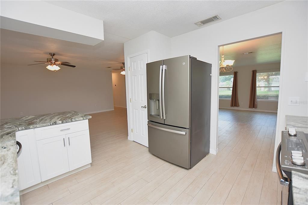 Interior, Kitchen, Wood Texture Flooring