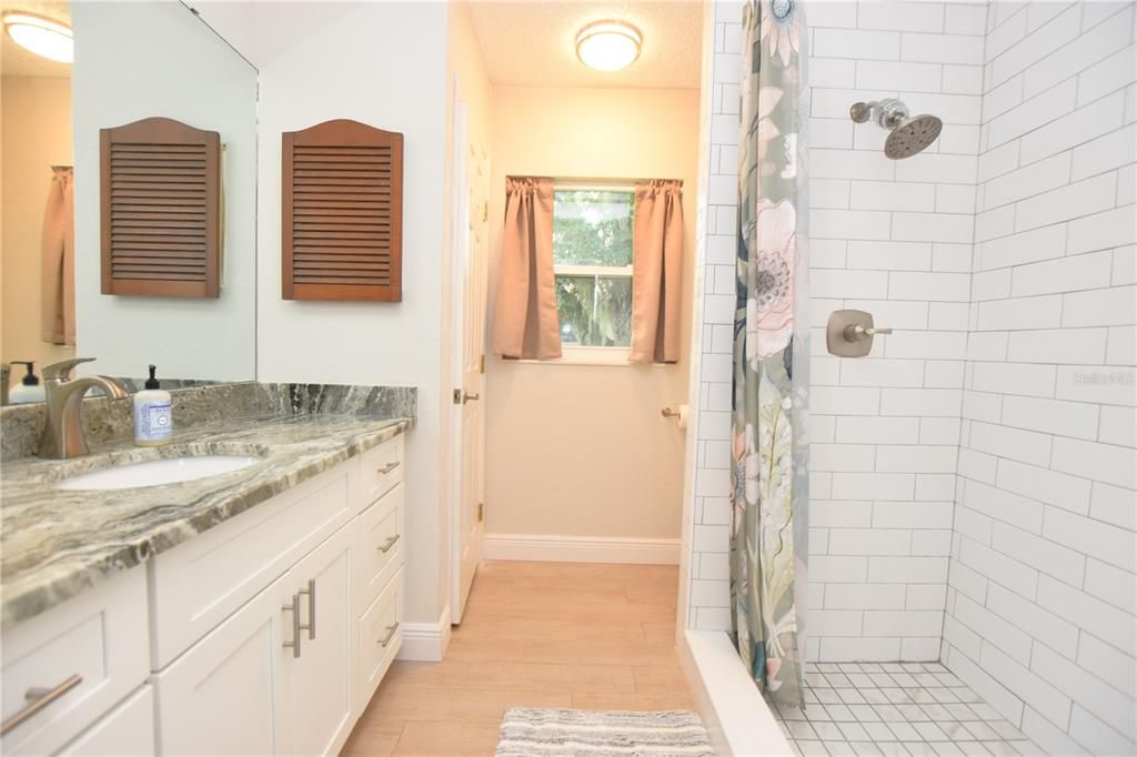 Bathroom, Dual Sink Vanities, Interior, Wood Texture Flooring