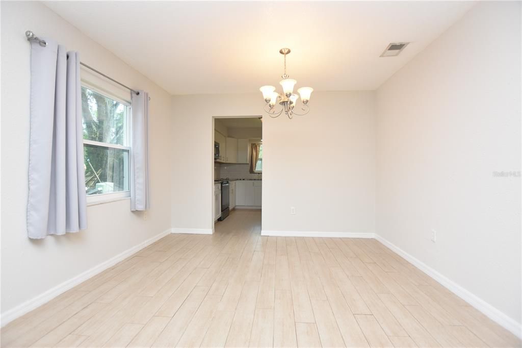 Chandelier, Empty room, Interior, Wood Texture Flooring