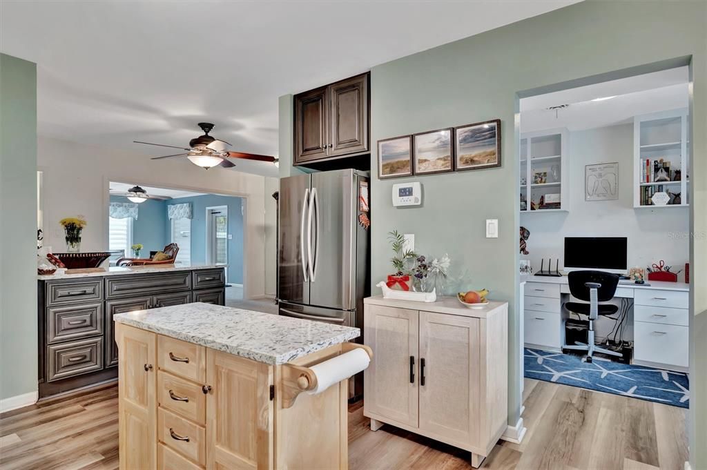 Interior, Kitchen, Wood Texture Flooring