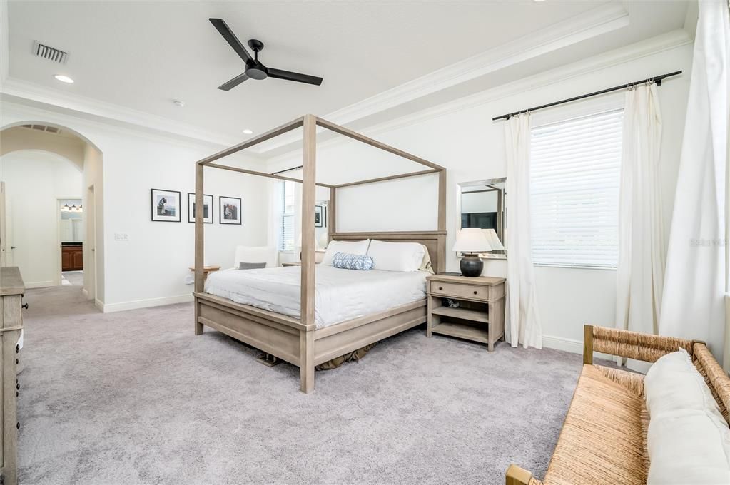 Bedroom, Interior, Recessed Lighting