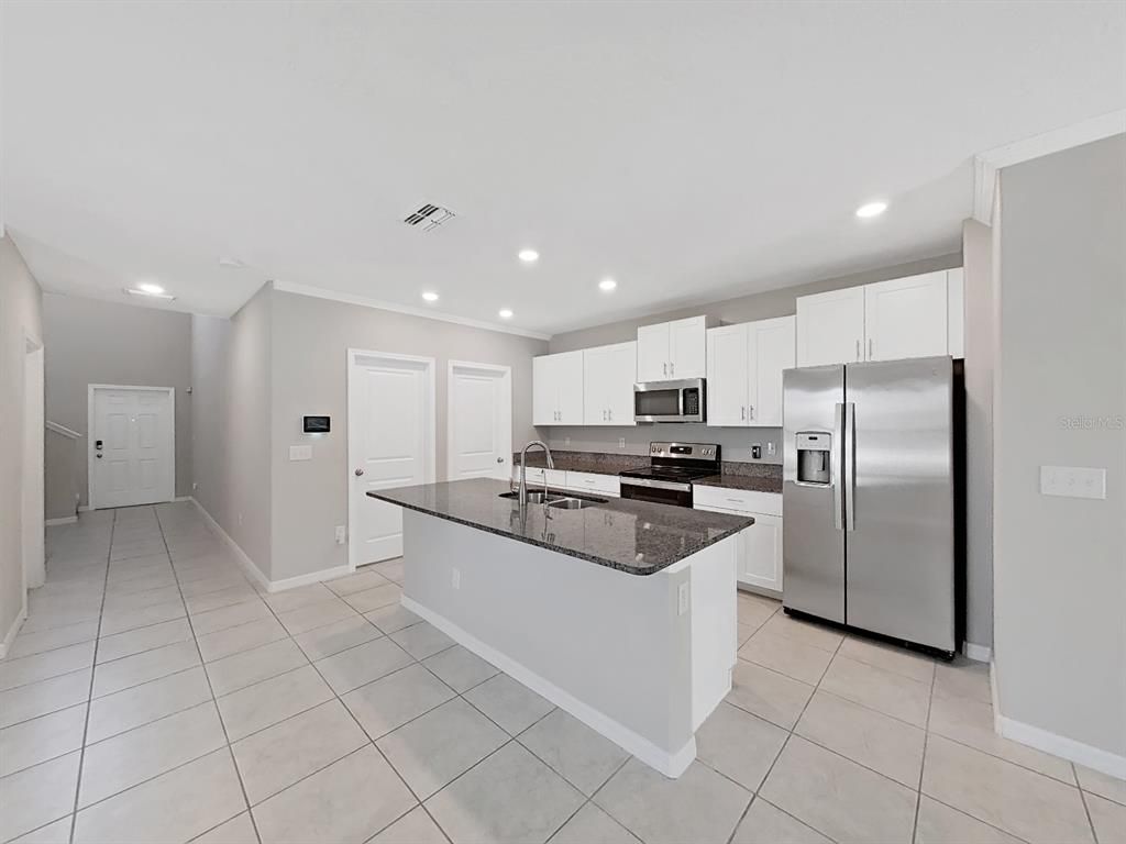 Interior, Kitchen, Recessed Lighting, Stainless Steel Appliances