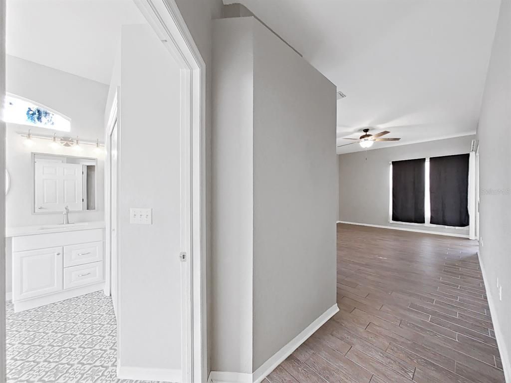 Bathroom, Interior, Wood Texture Flooring