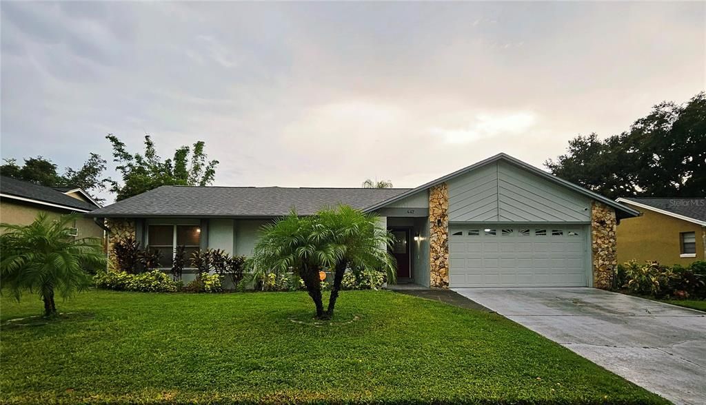 Attached, Backyard, Exterior, Facade, Ranch