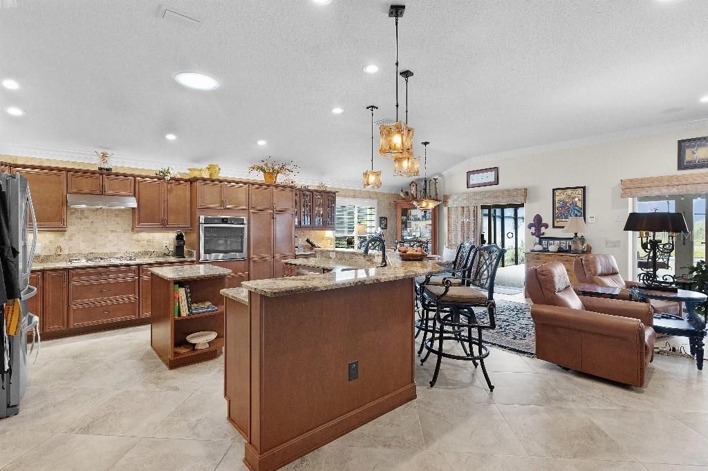 Interior, Kitchen, Living room, Pendant Lights, Recessed Lighting, Stainless Steel Appliances