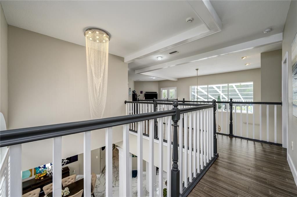 Chandelier, Interior, Recessed Lighting, Wood Texture Flooring