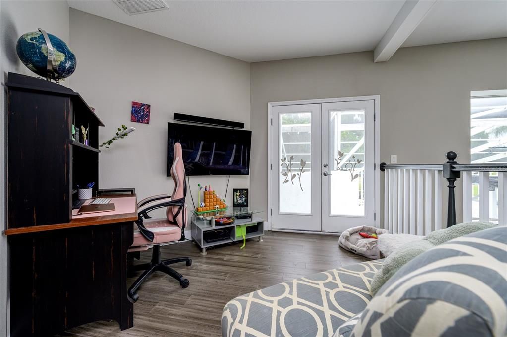 Home Office, Interior, Wood Texture Flooring