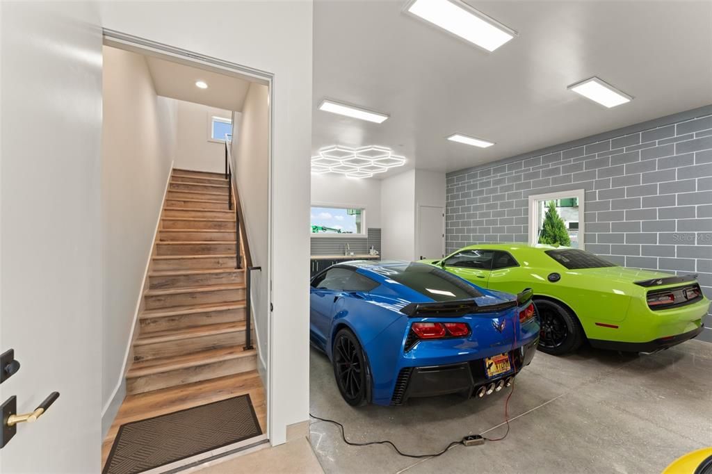 Garage, Interior, Recessed Lighting