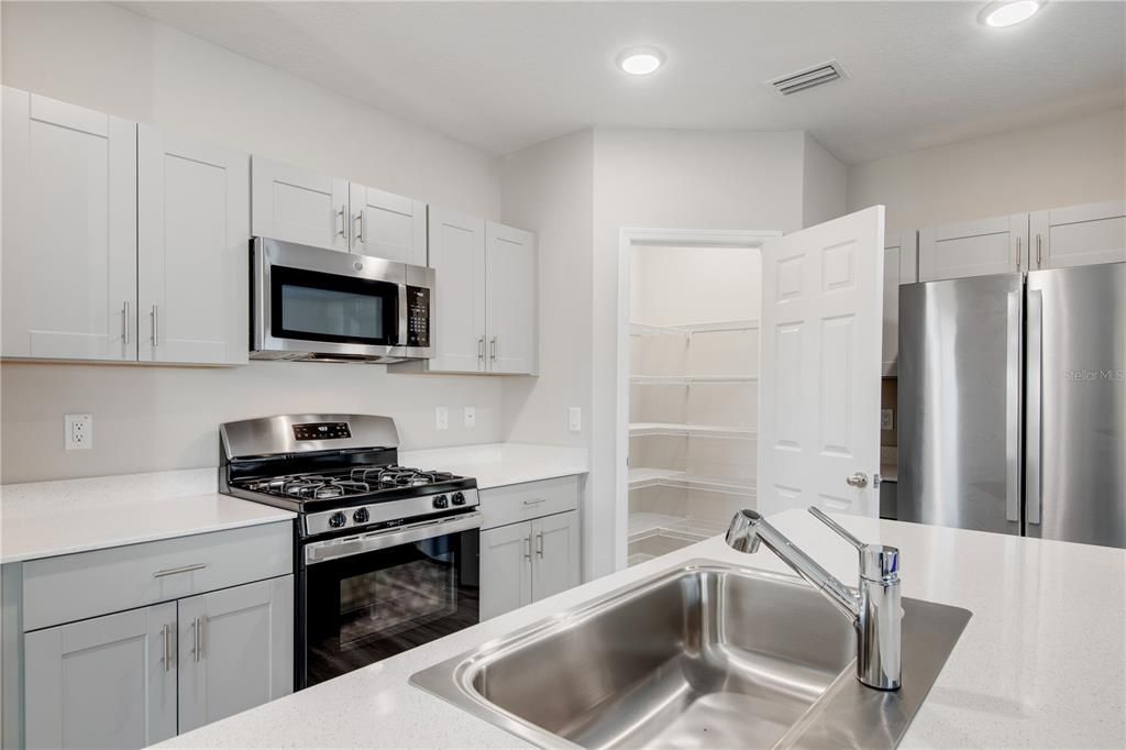 Interior, Kitchen, Recessed Lighting, Stainless Steel Appliances