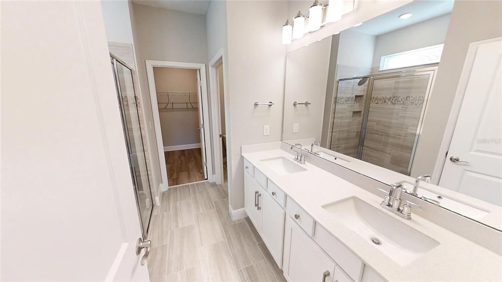 Bathroom, Dual Sink Vanities, Glass Shower, Interior, Walk-in Closets