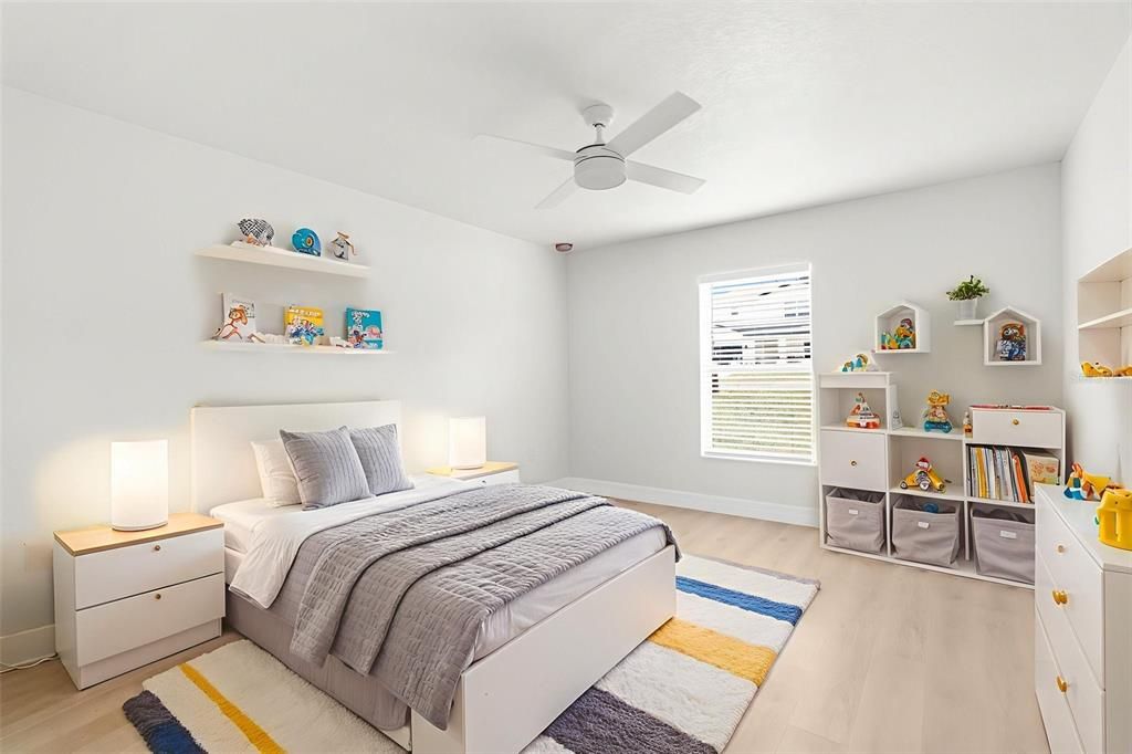 Bedroom, Interior, Wood Texture Flooring
