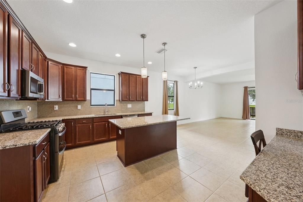 Chandelier, Interior, Kitchen, Pendant Lights, Recessed Lighting