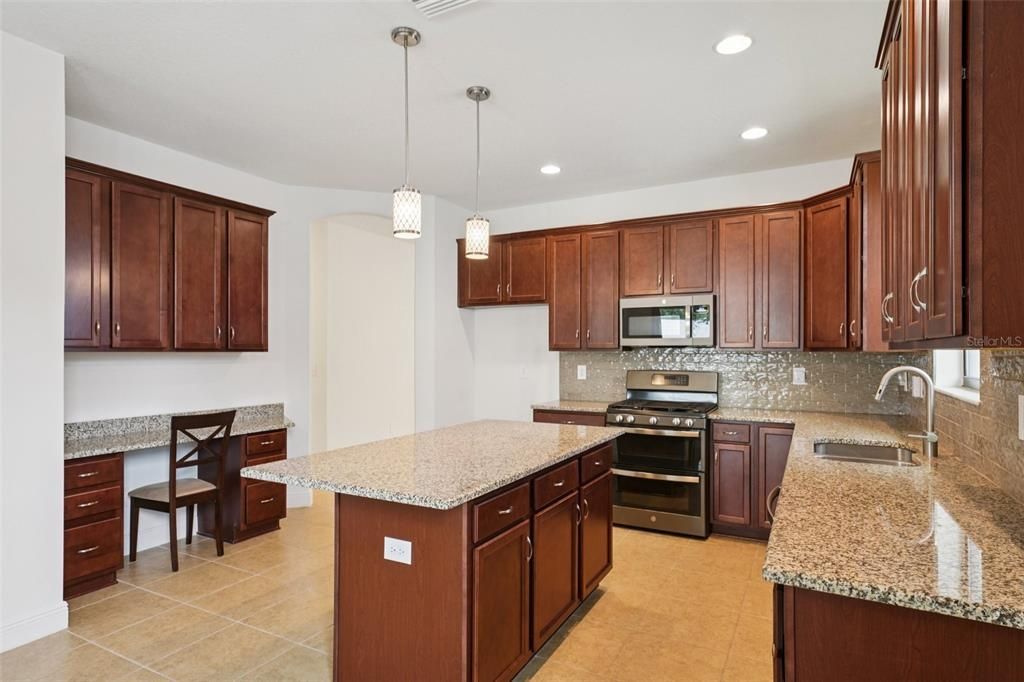 Interior, Kitchen, Pendant Lights, Recessed Lighting, Stainless Steel Appliances
