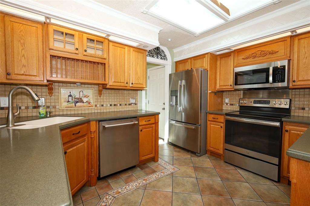 Interior, Kitchen, Recessed Lighting, Stainless Steel Appliances