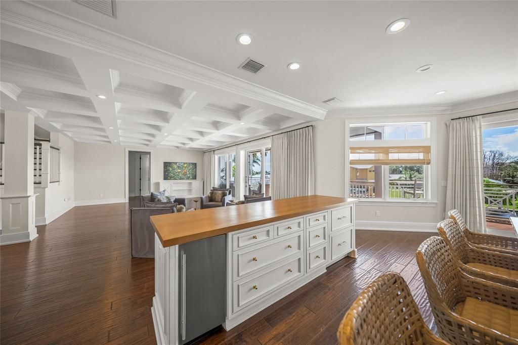 Interior, Recessed Lighting, Wood Texture Flooring