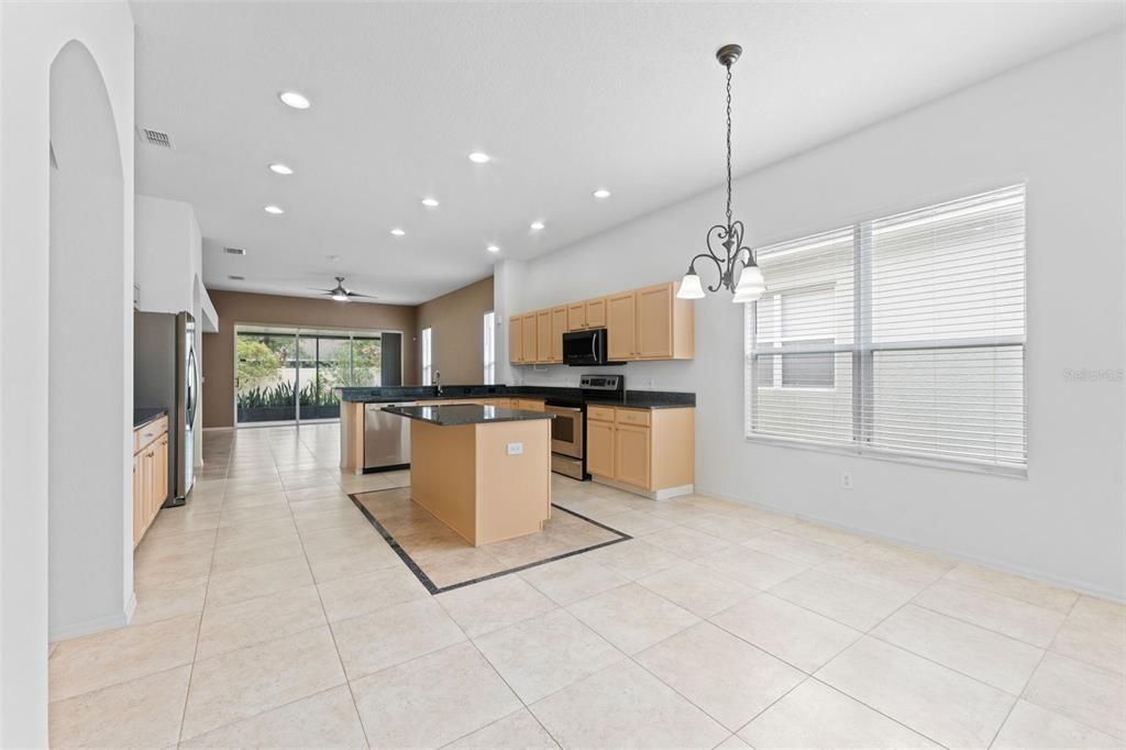 Chandelier, Interior, Kitchen, Pendant Lights, Recessed Lighting