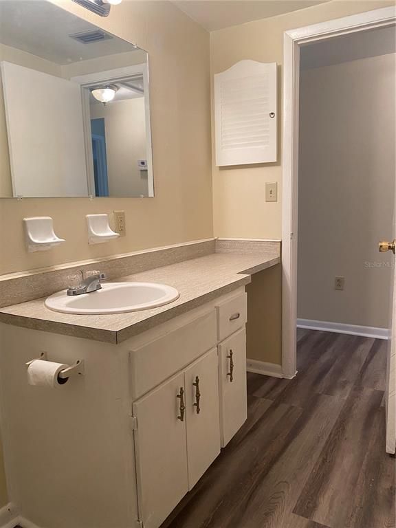 Bathroom, Interior, Wood Texture Flooring