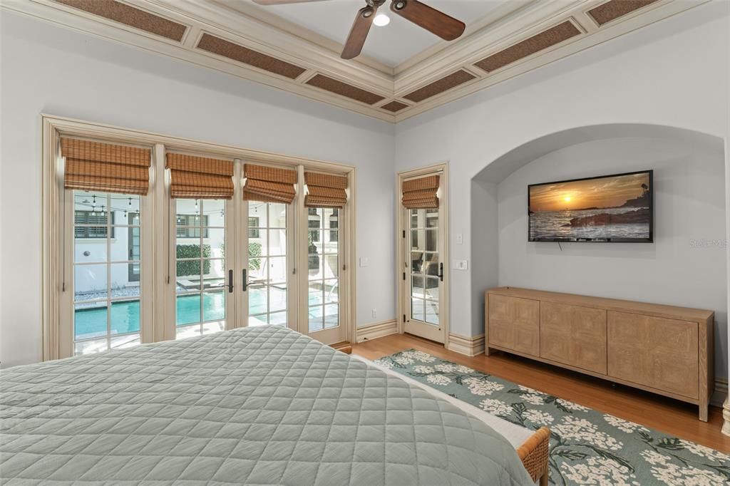 Bedroom, Interior, Water, Wood Texture Flooring