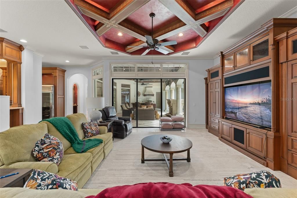 Interior, Living room, Recessed Lighting