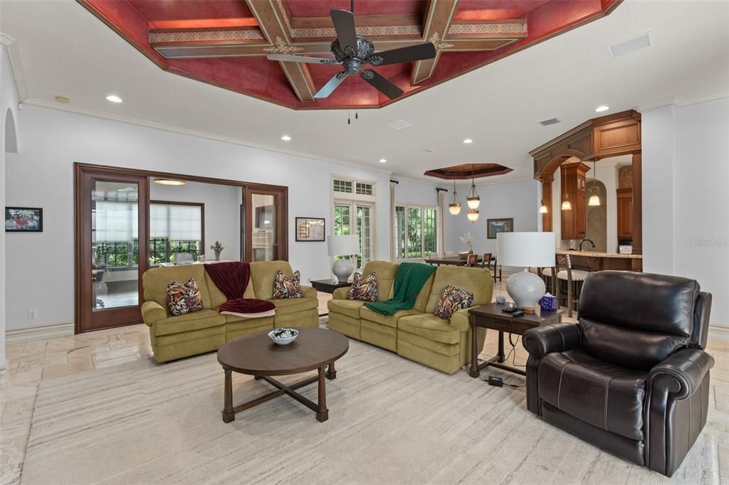Interior, Living room, Pendant Lights, Recessed Lighting