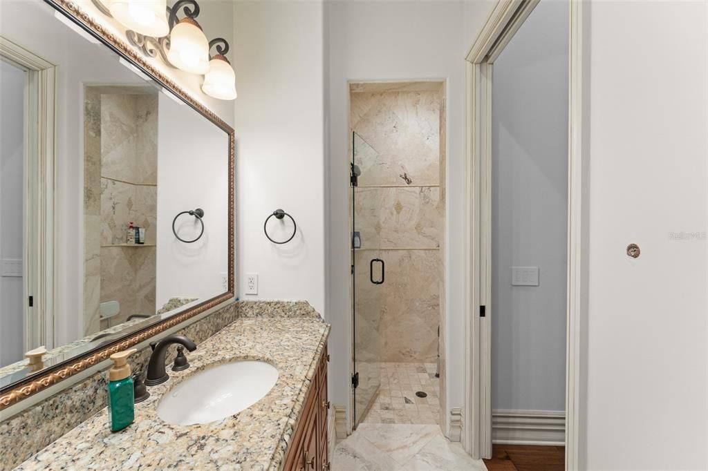 Bathroom, Interior, Marble Walls