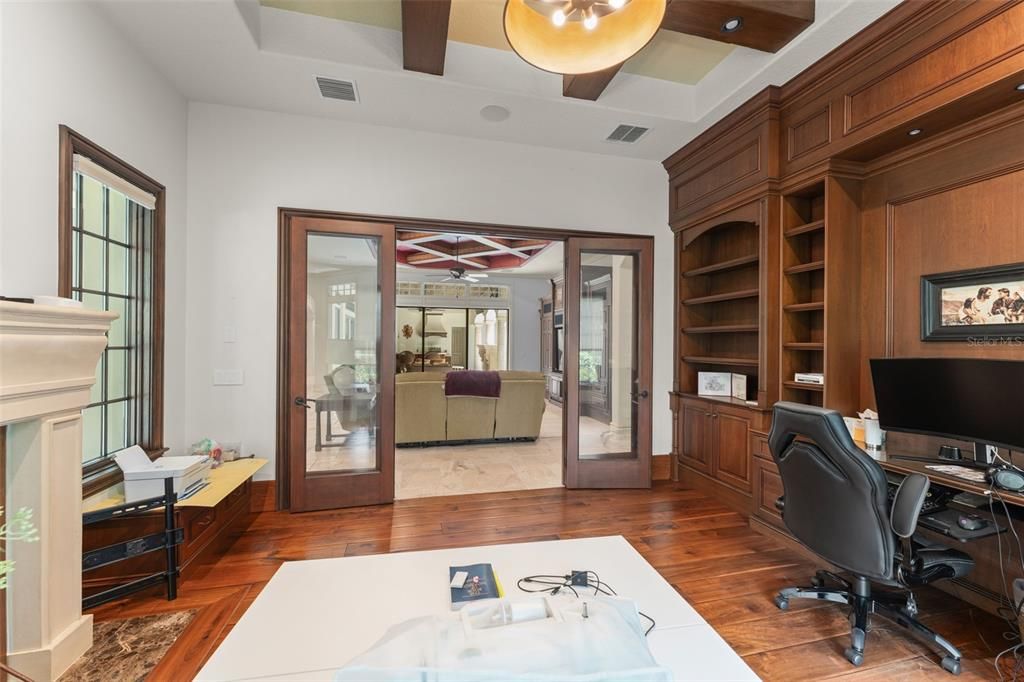 Home Office, Interior, Wood Texture Flooring