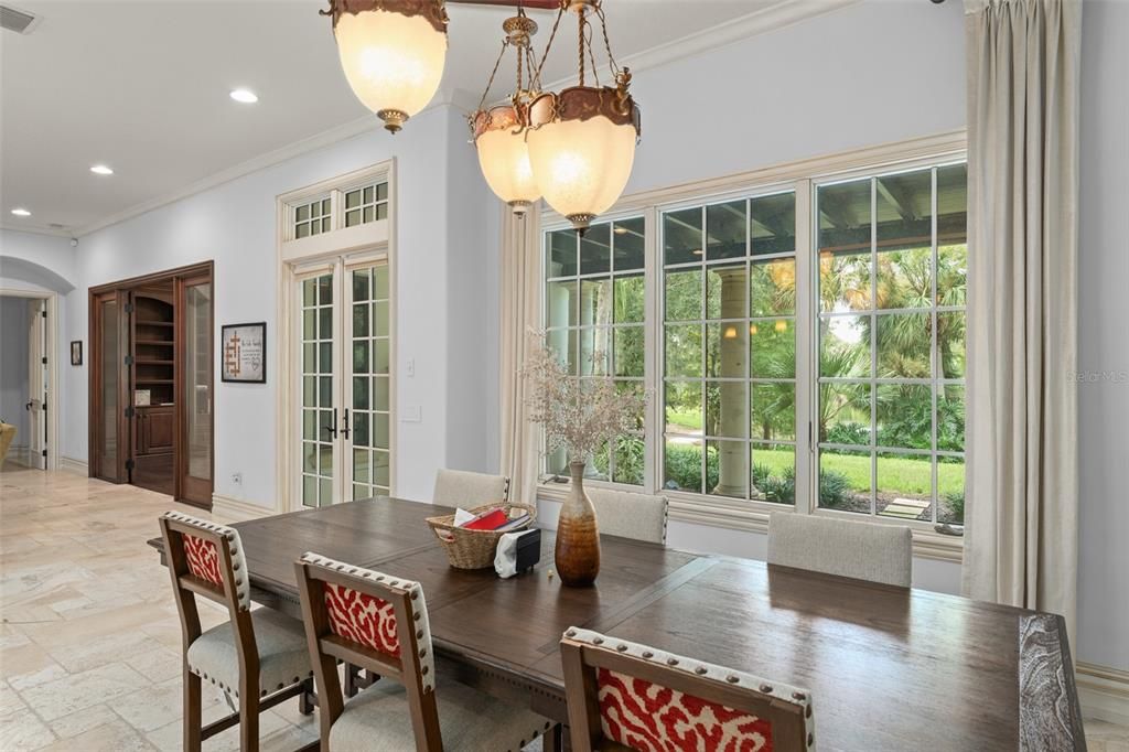 Dining room, Interior, Pendant Lights, Recessed Lighting