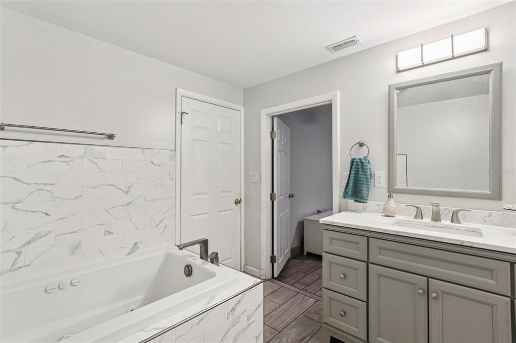 Bathroom, Dual Sink Vanities, Interior, Marble, Marble Walls