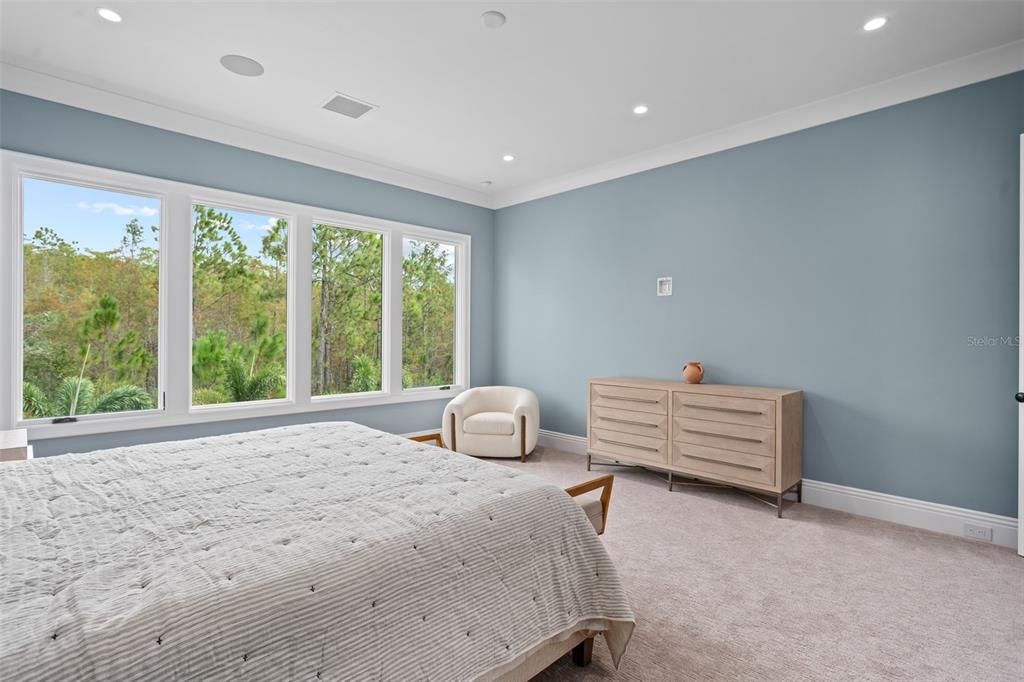 Bedroom, Interior, Recessed Lighting