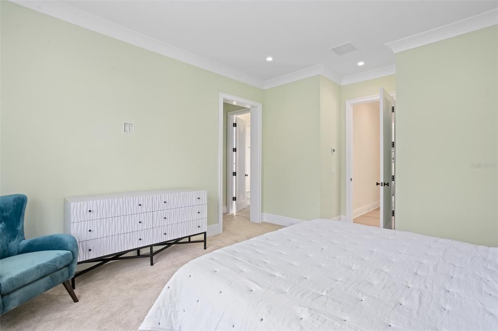 Bedroom, Interior, Recessed Lighting