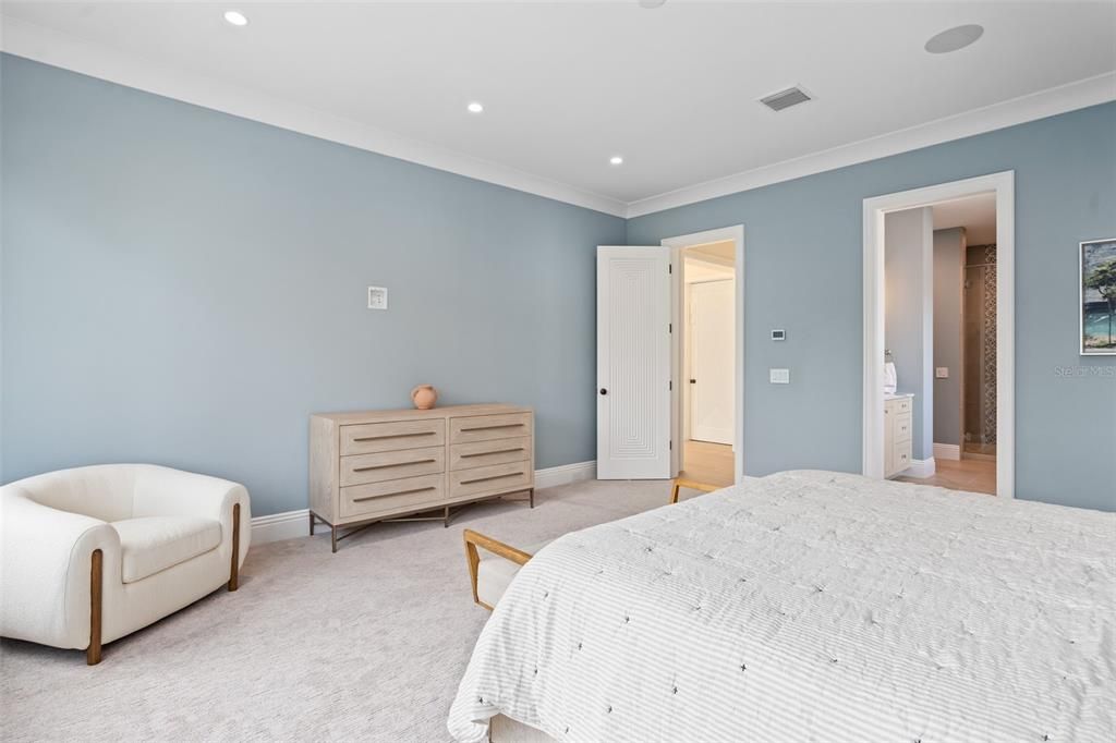 Bedroom, Interior, Recessed Lighting