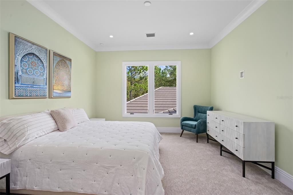 Bedroom, Interior, Recessed Lighting