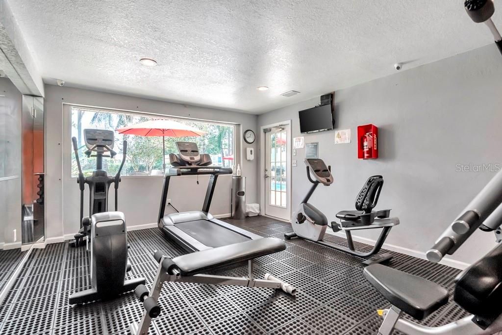 Fitness Equipment, Interior, Recessed Lighting