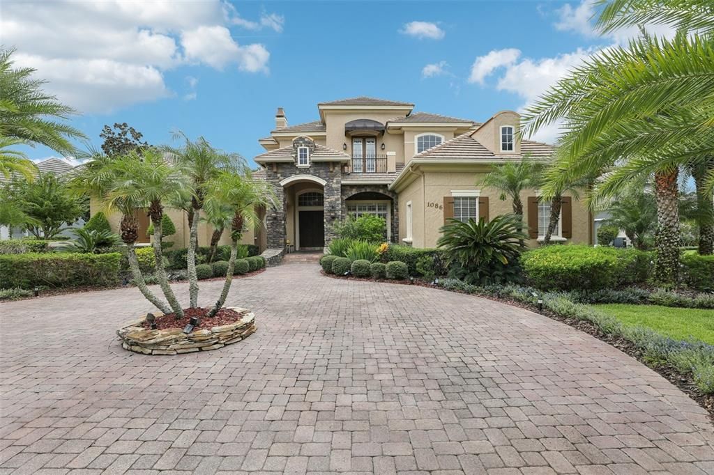 Backyard, Exterior, Facade, Mediterranean