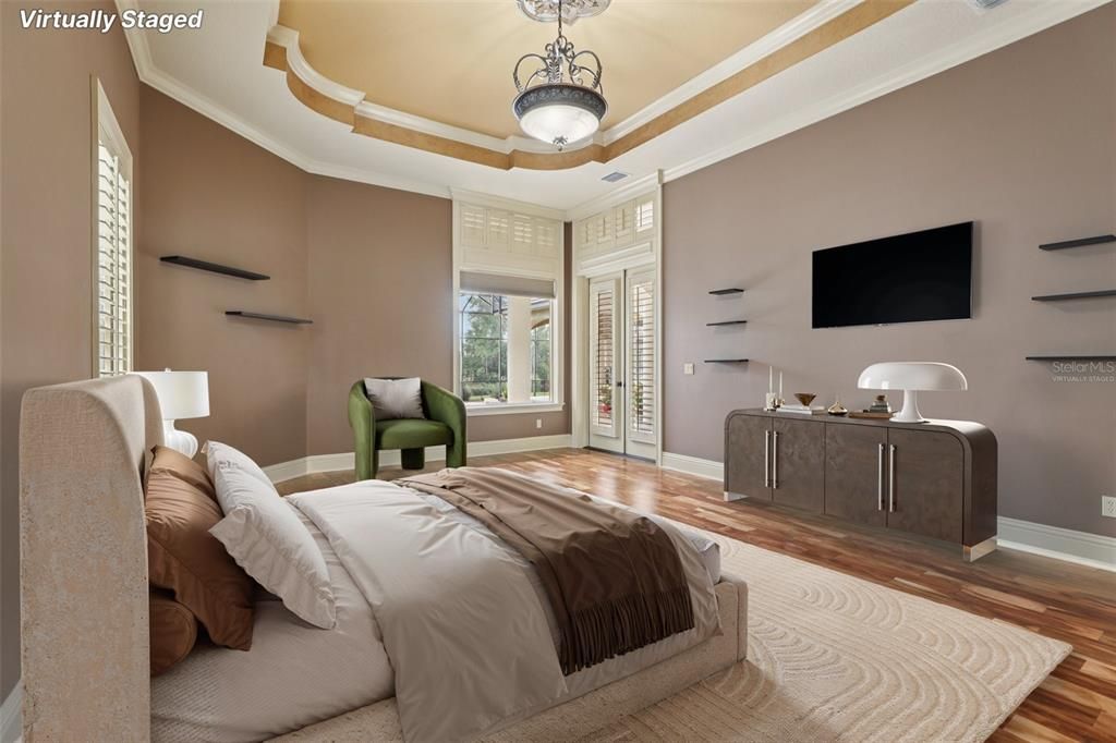 Bedroom, Interior, Wood Texture Flooring