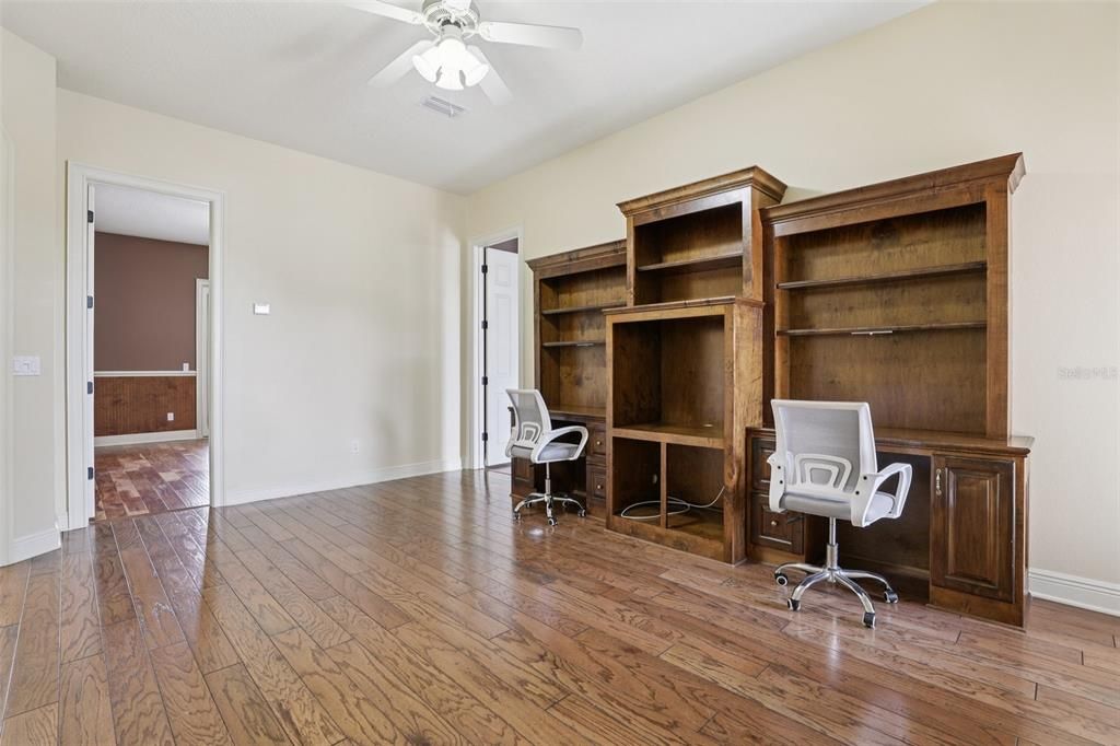 Home Office, Interior, Wood Texture Flooring